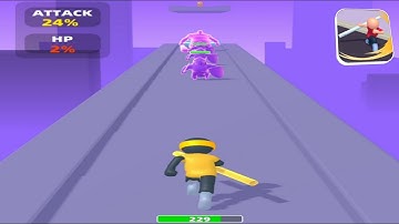 Running Man Fight - All levels Gameplay Android ios Floors 1-6