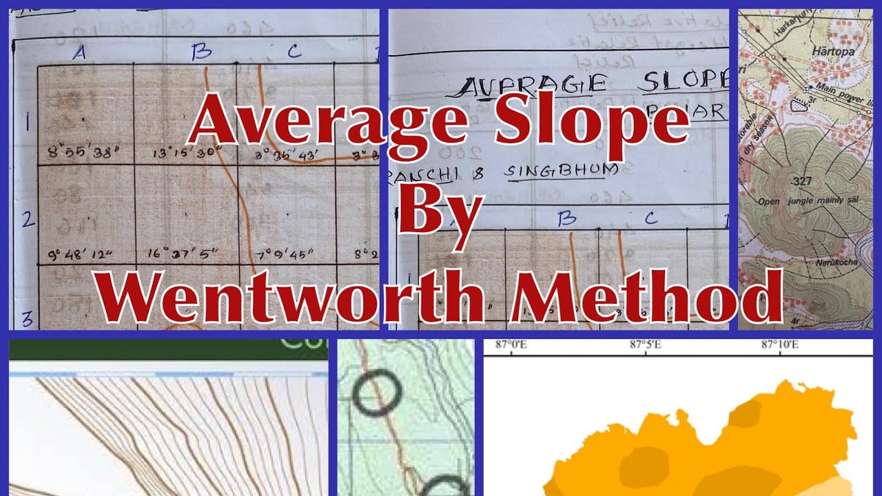How to drawing#average slope#wentworth method#geography-CC-1#university ...