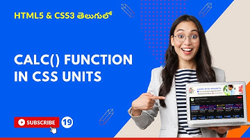CSS3 Full Course[4K] - 19 | calc() Function in CSS | CSS Units | తెలుగులో | Srikanth Racharla #css