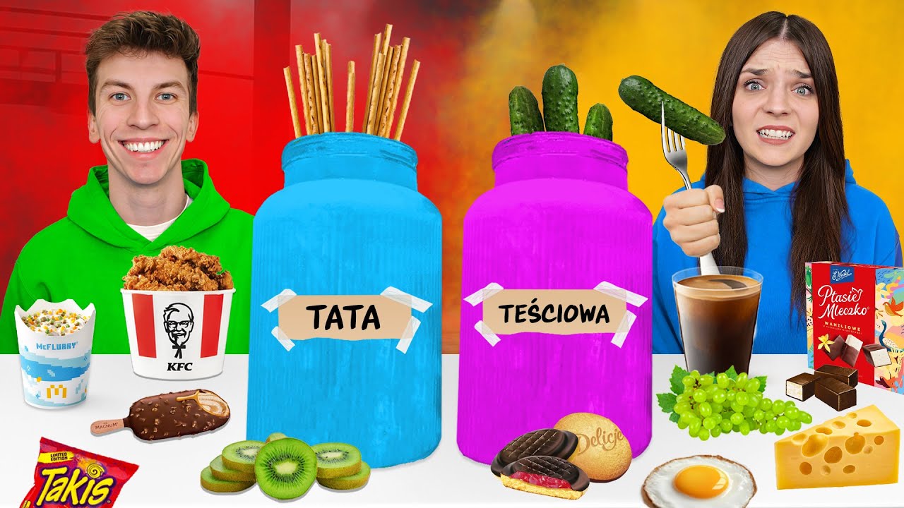 KTO SZYBCIEJ ZJE SŁOIK XXL RODZICÓW WYGRYWA!