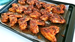 أجنحة الدجاج المشوية في الفرن  بتتبيلة خطيرة Best Wings Recipe - Baked Chicken Wings
