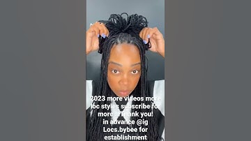 Quick and easy loc styles #shorts #locjourney #locd #locstyles #locdqueen #interlocs #locks