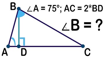 What is the measure of angle B in the triangle ABC? Geometry challenge. Mathematical Olympiad.