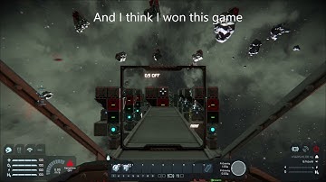 Space Engineers - gravity salvo scaling tests, 1050m/s - the most devastating PMW I