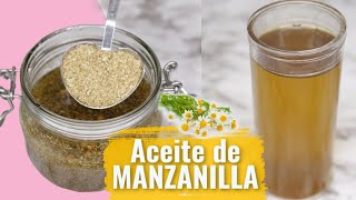 Como hacer aceite manzanilla casero. Repara, hidrata y aclara tu cabello en dias.