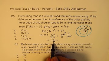 10 Questions on Ratio Percent Weighted Mean Distance Time SAT Practice | ACT