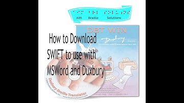 Lesson 8- How to download SWIFT to use with MS Word and Duxbury