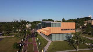 Kent State Archway and Architecture Building Drone Video