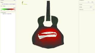 Classical Guitar Excited Using Ultrasound Radiation Force 205Hz