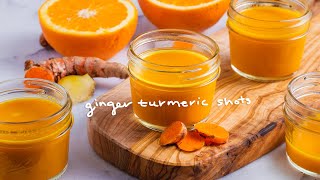 Ginger Turmeric Shot Recipe | Anti-Inflammatory Wellness Shots