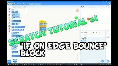 Scratch Tutorial | How to make an object bounce off the wall/floor