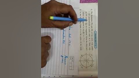 Class :  8th,  Sub  :Maths  ,Topic : Circle: Chord and Arc , Practice  Set 17.2, Q.1( Part 2)