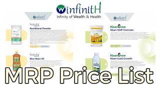 Winfinith Products MRP Price List Catalogue | Team Winfinith Pune