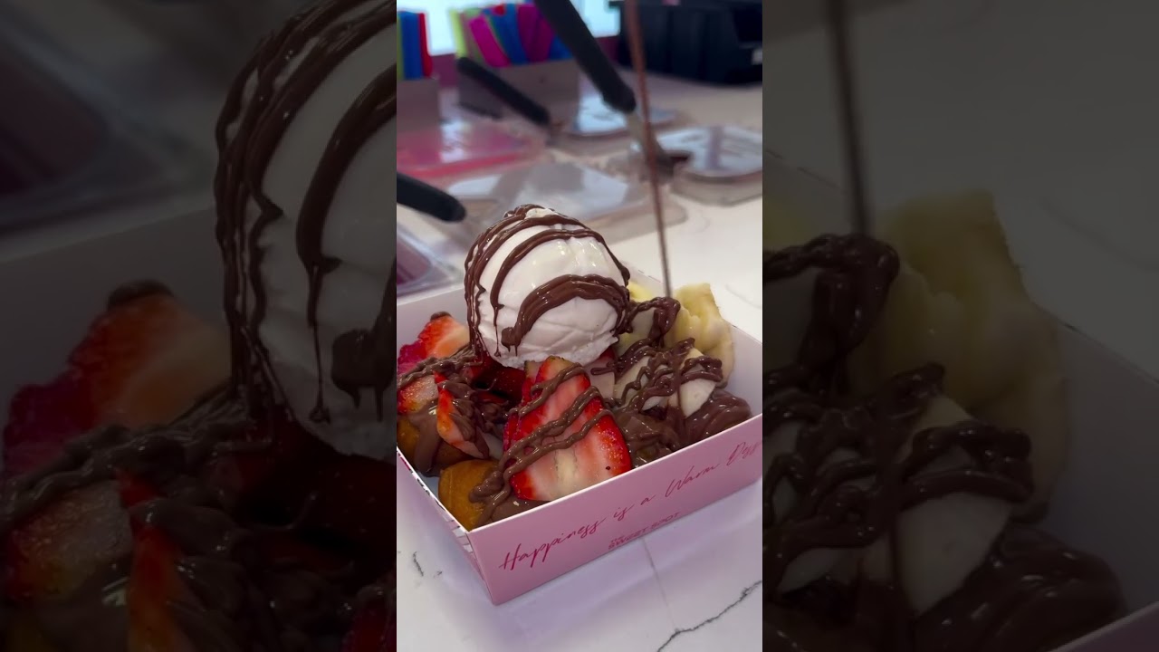 Chocolate-Drizzled Donut Bombs with Vanilla Ice Cream?! You NEED This in Your Life