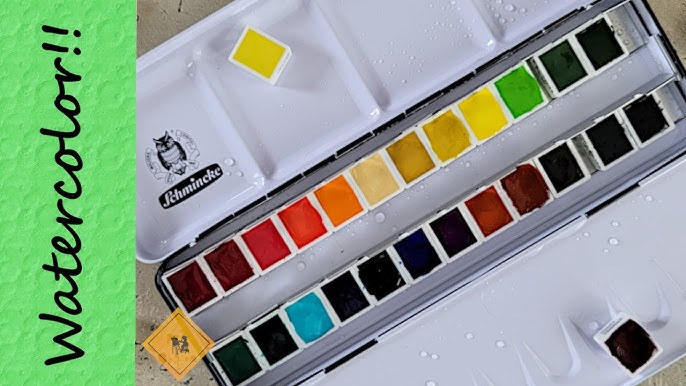 Schmincke : Horadam Watercolor Paint : Metal Set : 48 Half Pans