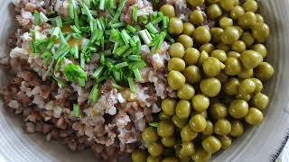 Мясогрибная гречка с яйцами (Buckwheat carpaccio, mushrooms, eggs)