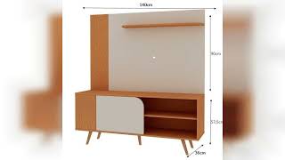 Review Rack Com Painel Para Tv Até 65 Polegadas Porta De Correr Cinamomo Off White