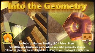 Into the Geometry - Cardboard a very addictive fun game with great VR 3D experience. screenshot 5