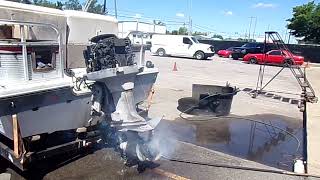 Toon Evinrude 150 HP Replace packs and make run final running video 5 30 24