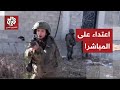 مشاهد حصرية جنود الاحتلال الإسرائيلي يعتدون على الفرق الصحفية أمام عدسات الكاميرا شمالي رام الله
