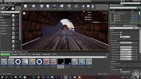 Endless Runner Scroll Down Random Video Unreal Engine 4