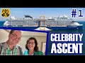 Celebrity ascent pt1  embarkation cabin tour eden dinner comedy show st patricks day party