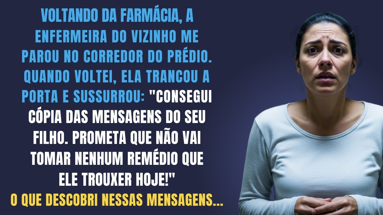 Quando Voltei Da Farmácia, A Enfermeira Me Parou No Corredor   Prometa Que Não Vai Tomar Os