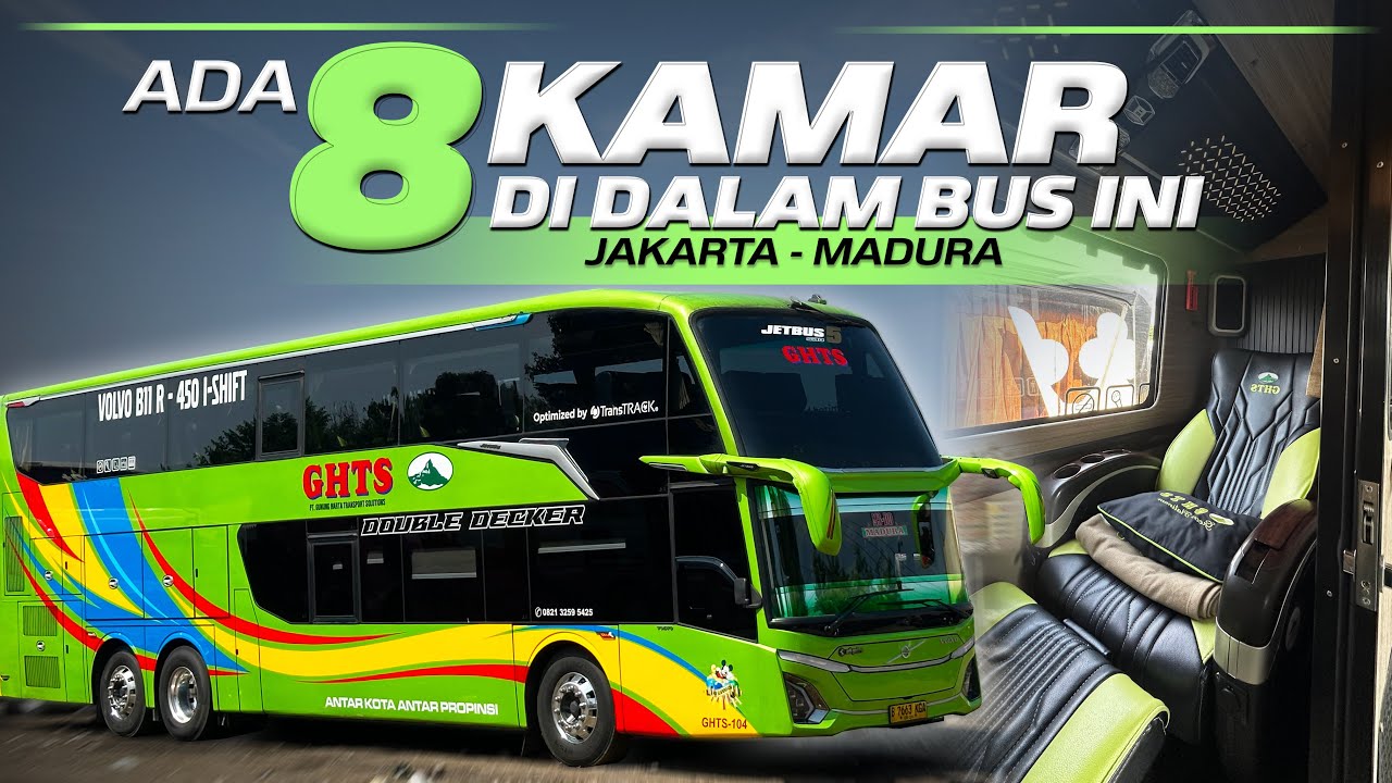 INI DIA BUS TERMEWAH MENUJU MADURA, MAHAL⁉️Trip Jakarta - Madura with GHTS-104