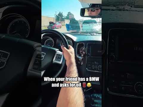 When your friend has a BMW and asks for oil…🛢️😂#BMW #Cars #OilCheck #CarLife #BMWProblems #FunnyCars