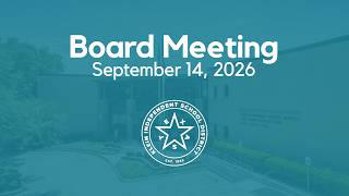 Information September 14, 2026 - Regular Board Meeting Guide