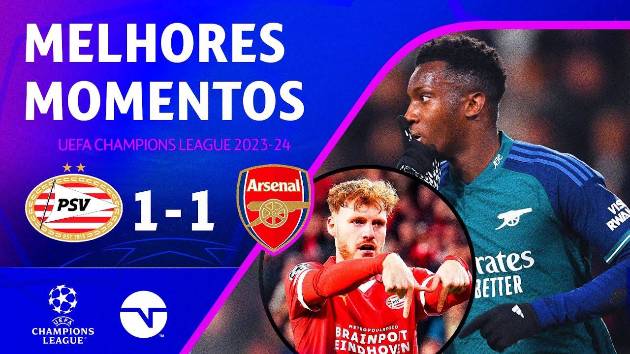 DOIS GOLAÇOS E MUITAS BOLAS NA TRAVE NO JOGO DOS CLASSIFICADOS ÀS OITAVAS | PSV 1X1 ARSENAL