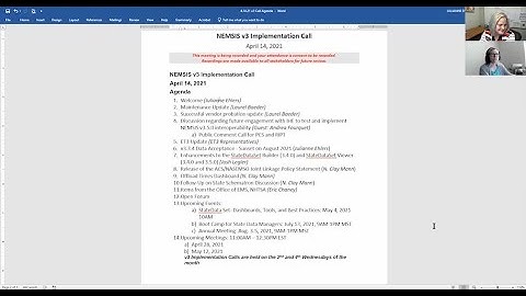 v3 Implementation Call, April 14, 2021