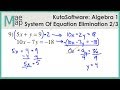 Systems of Equations by Elimination Quiz