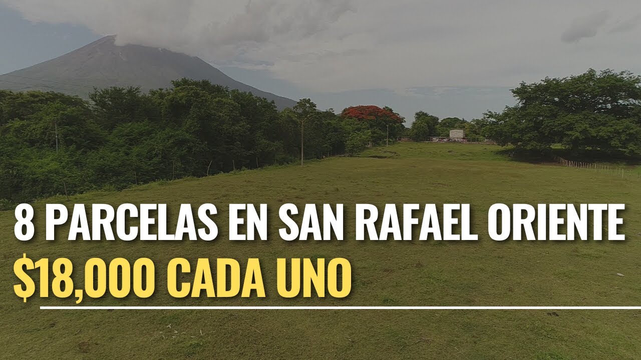 8 PARCELAS EN SAN RAFAEL ORIENTE/$18,000/WSAPP: 503 7484 7480 y 7299 8557 #parcelas #sanmiguel
