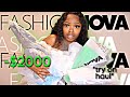 I ORDERED $2000+ WORTH OF FASHION NOVA TO TRY ON! *must watch*