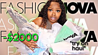 I ORDERED $2000+ WORTH OF FASHION NOVA TO TRY ON! *must watch*