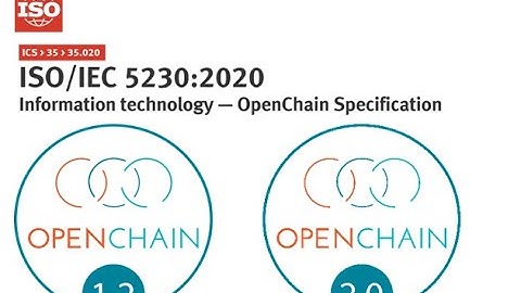 Introduction to ISO/IEC 5230:2020  — OpenChain Specification