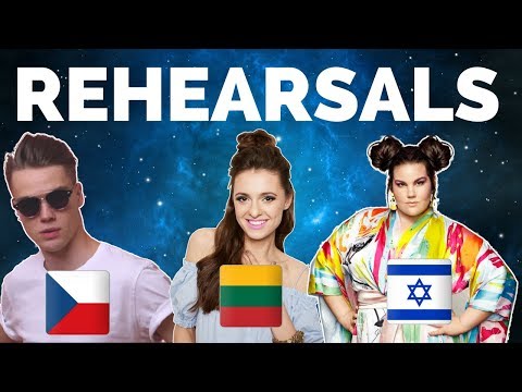 Eurovision 2018 - Czech Republic, Lithuania & Israel Rehearsal (Press Center)