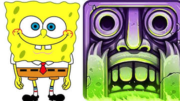 Fun kids video Nickelodeon games SpongeBob Game Station vs Temple Run 2