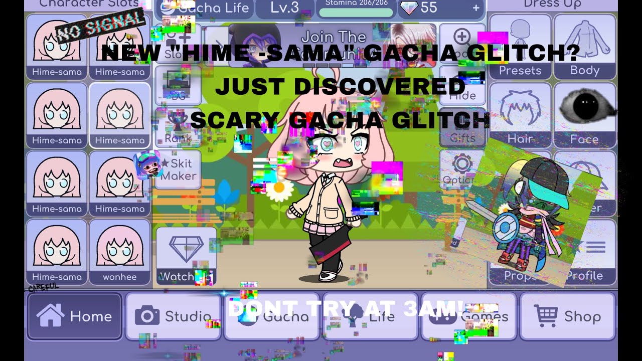 NEW UNDISCOVERD GACHA GLITCH?or my iPad is very glitchy..|SCARY HIME-SAMA GACHA GLITCH!