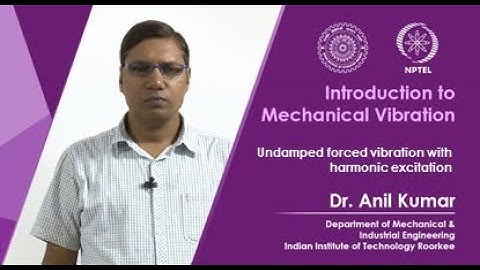Undamped forced vibration with harmonic excitation