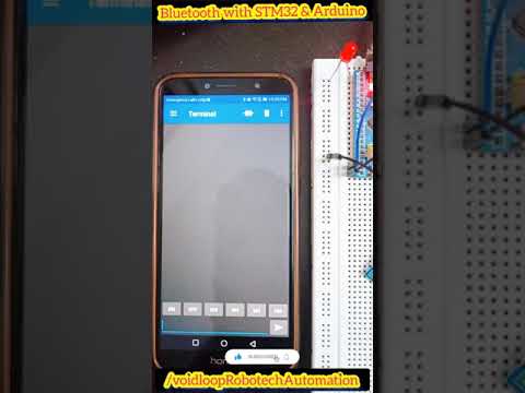 Bluetooth with STM32 BluePill & Arduino #shorts