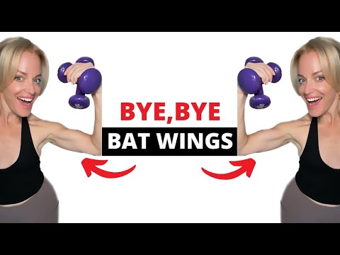 10 MIN BAT WINGS WORKOUT / Get rid Flabby Triceps ! Beginner / No Equipment  / No Rep / Katja Believe 