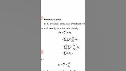 Lectures on classical  Mechanics  MSc1 Sem¹ unit 1