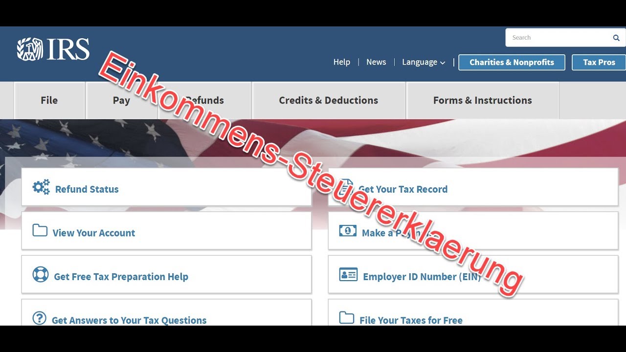 Steuer-Erklaerung in den USA - YouTube