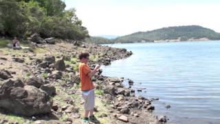 Ryan Catches Fish at Lake Hennessy