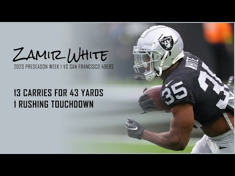 Zamir White mic'd up vs. New England Patriots: 'Foot race, I love foot  races!