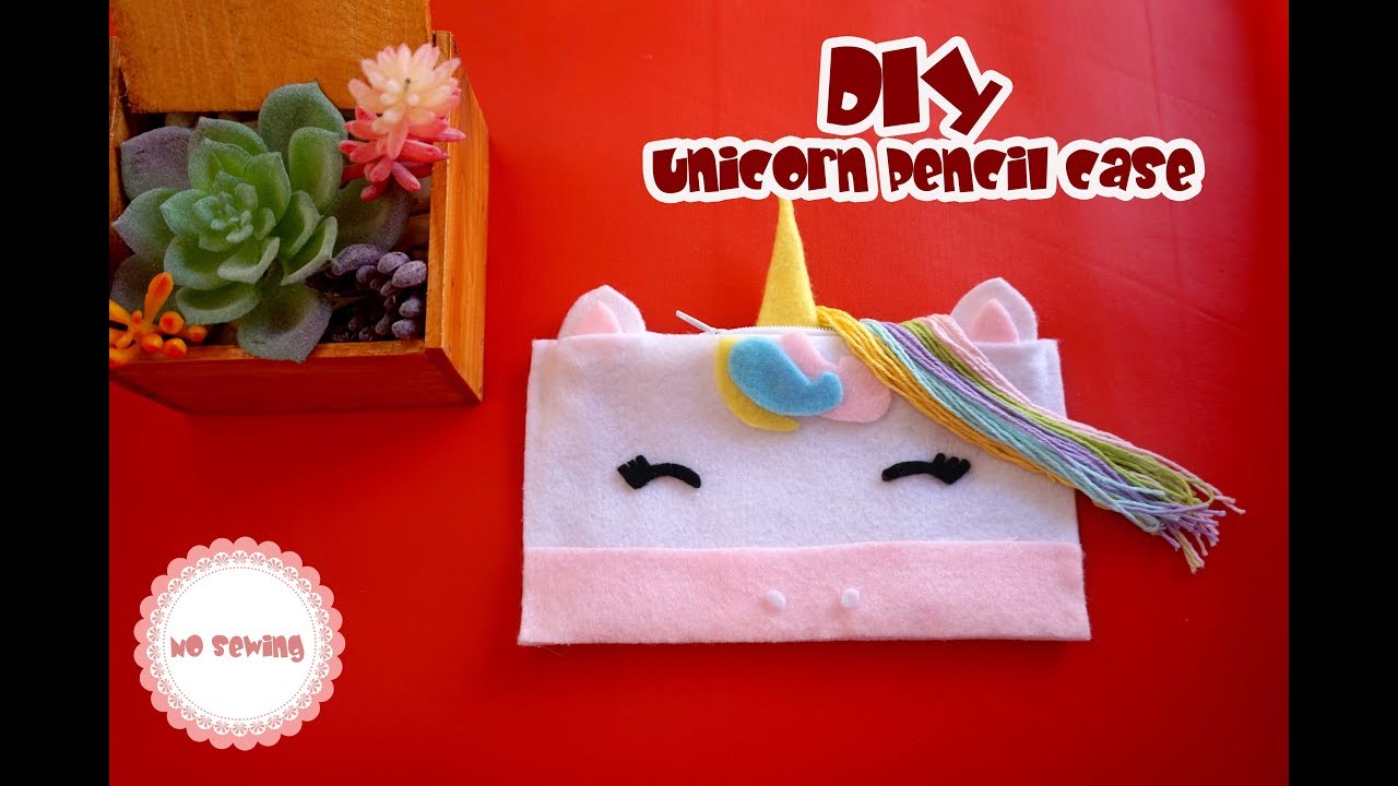 Diy Tutorial For Placing A Unicorn Pencil Without Sewing Youtube Felt Purse Diy Crafts Crafts