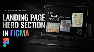 Create the landing page hero section in Figma #uidesignlearning #figmatutorial #uidesignlearning