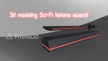 3d modelling sci-fi katana sword (prisma 3d) keren parah cuy 🔥 prisma 3d beta terbaru